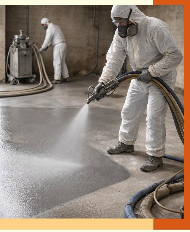 Гидроизоляция полимочевиной в Александрове от 9104 руб/м² — напыление полимерной гидроизоляции | ТепломастерЛкн