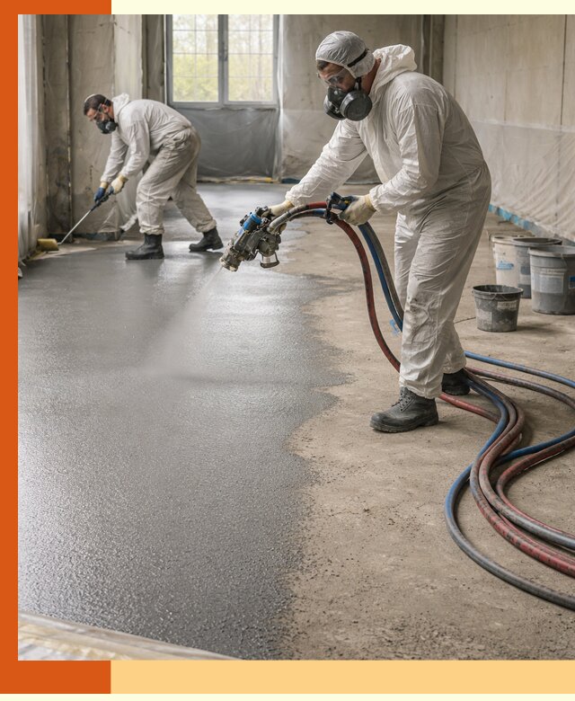 Гидроизоляция полимочевиной полов и конструкций в Александрове