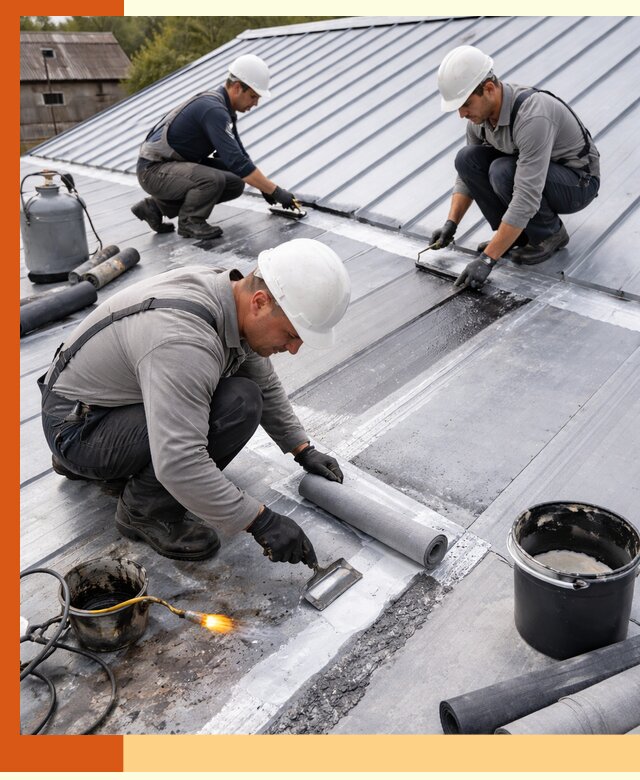 Гидроизоляция металлической кровли с гарантией в Александрове