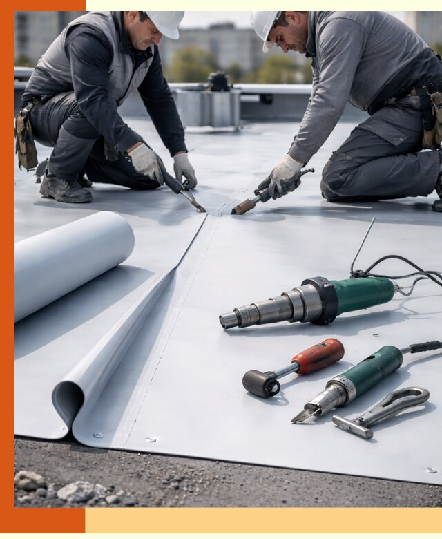 Гидроизоляция мембранной кровли в Александрове: монтаж и ремонт быстро