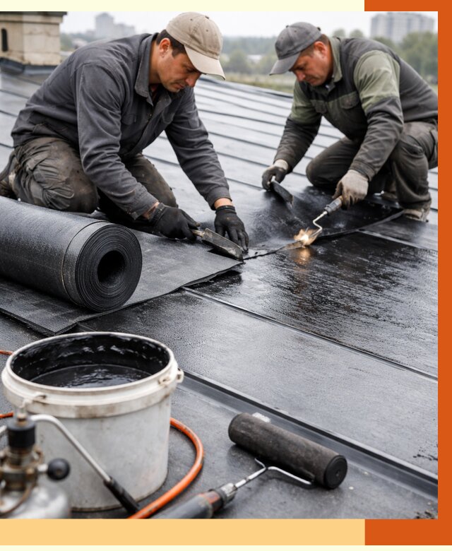 Гидроизоляция фальцевой кровли в Александрове от 8033 руб. под ключ | ТепломастерЛкн