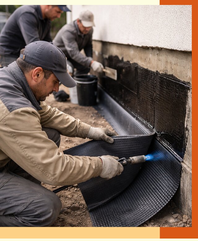 Гидроизоляция цоколя и отмостки в Александрове от 9104 руб. — ТепломастерЛкн