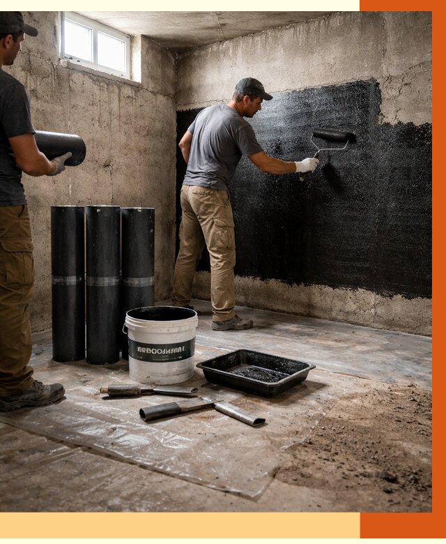 Гидроизоляция подвала в Александрове от 3749 руб. под ключ | Профессионально — ТепломастерЛкн