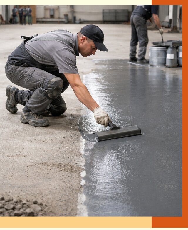 Гидроизоляция промышленного пола в Александрове от 1285 руб./м2 — ТепломастерЛкн специалисты под ключ