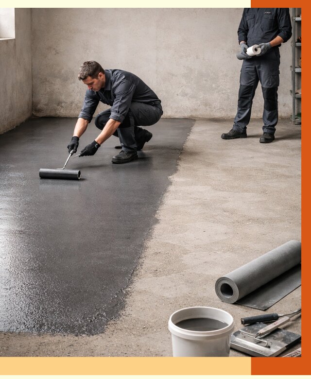 Гидроизоляция гаражного пола в Александрове от 3749 руб./м² — ТепломастерЛкн профессионально