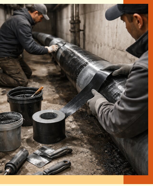 Гидроизоляция труб в Александрове от 2678 руб. — профессиональная герметизация | ТепломастерЛкн