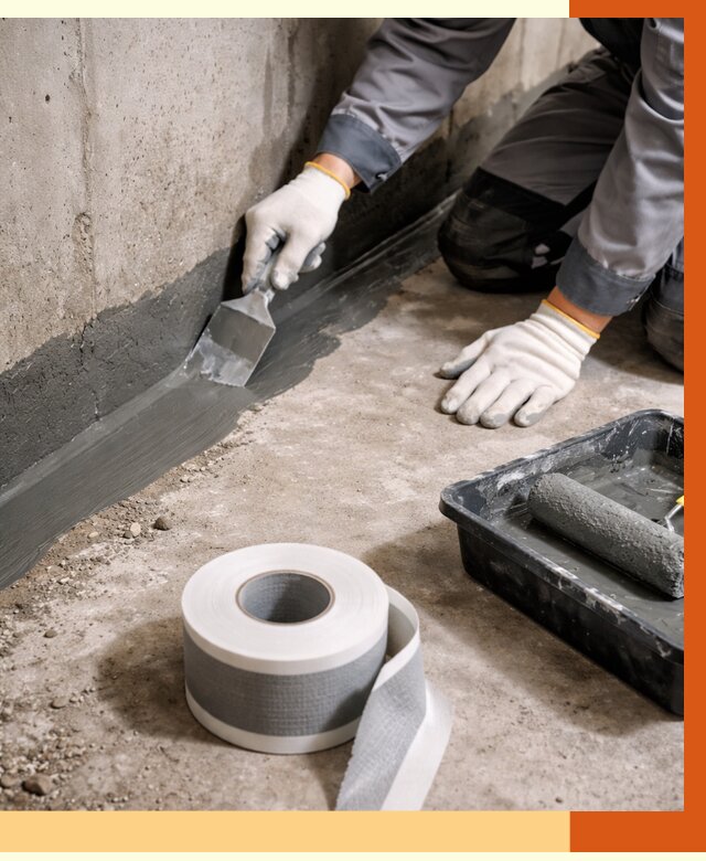 Гидроизоляция швов и герметизация стыков в Александрове от 1339 руб. | ТепломастерЛкн