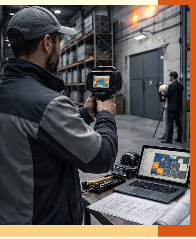 Тепловизионное обследование склада в Александрове от 6962 руб. | ТепломастерЛкн