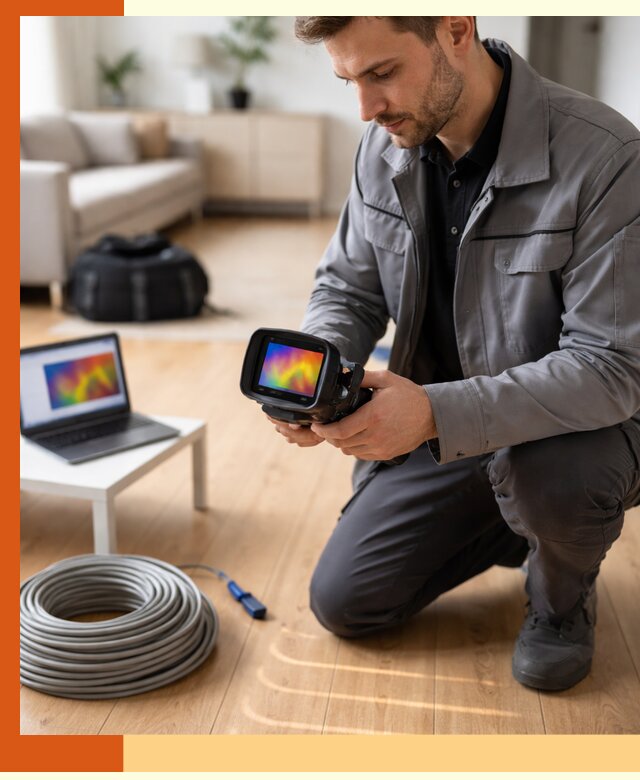 Тепловизионное обследование тёплого пола в Александрове для точной диагностики