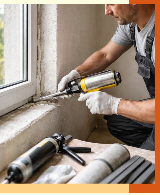 Герметизация стыков и примыканий в Александрове от 1285 руб. под ключ | ТепломастерЛкн