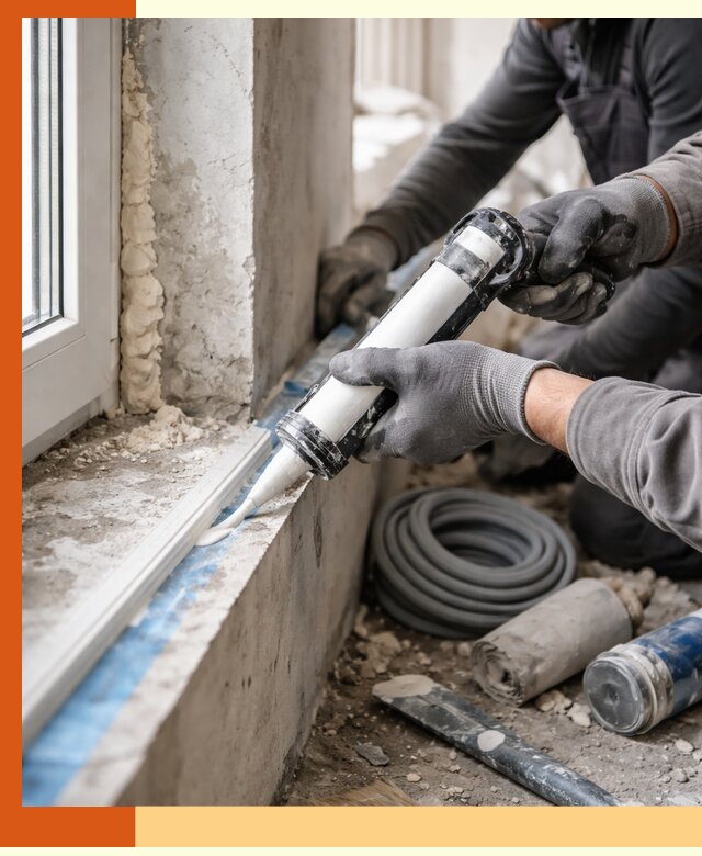 Герметизация стыков и примыканий зданий в Александрове